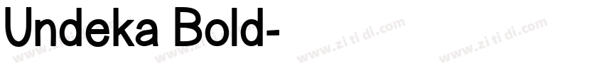 Undeka Bold字体转换